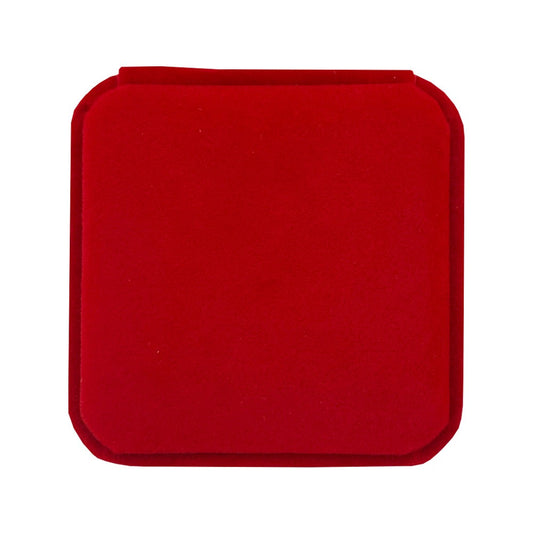 Set 12 Cutii de Bijuterii, Klevo, Forma Patrata , Exterior Catifea Rosie, pentru Ocazii Speciale, Usor de Transportat, 70x70x45 mm, Design Elegant