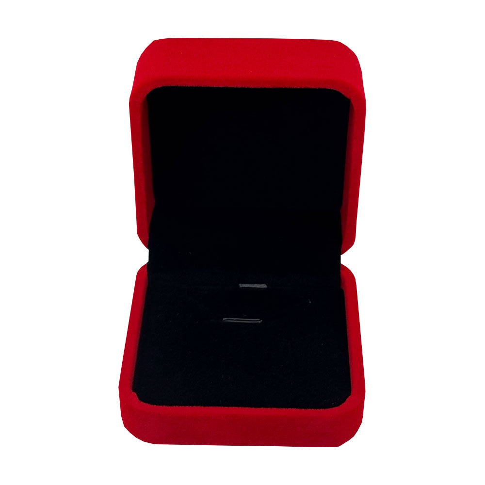 Set 12 Cutii de Bijuterii, Klevo, Forma Patrata , Exterior Catifea Rosie, pentru Ocazii Speciale, Usor de Transportat, 70x70x45 mm, Design Elegant