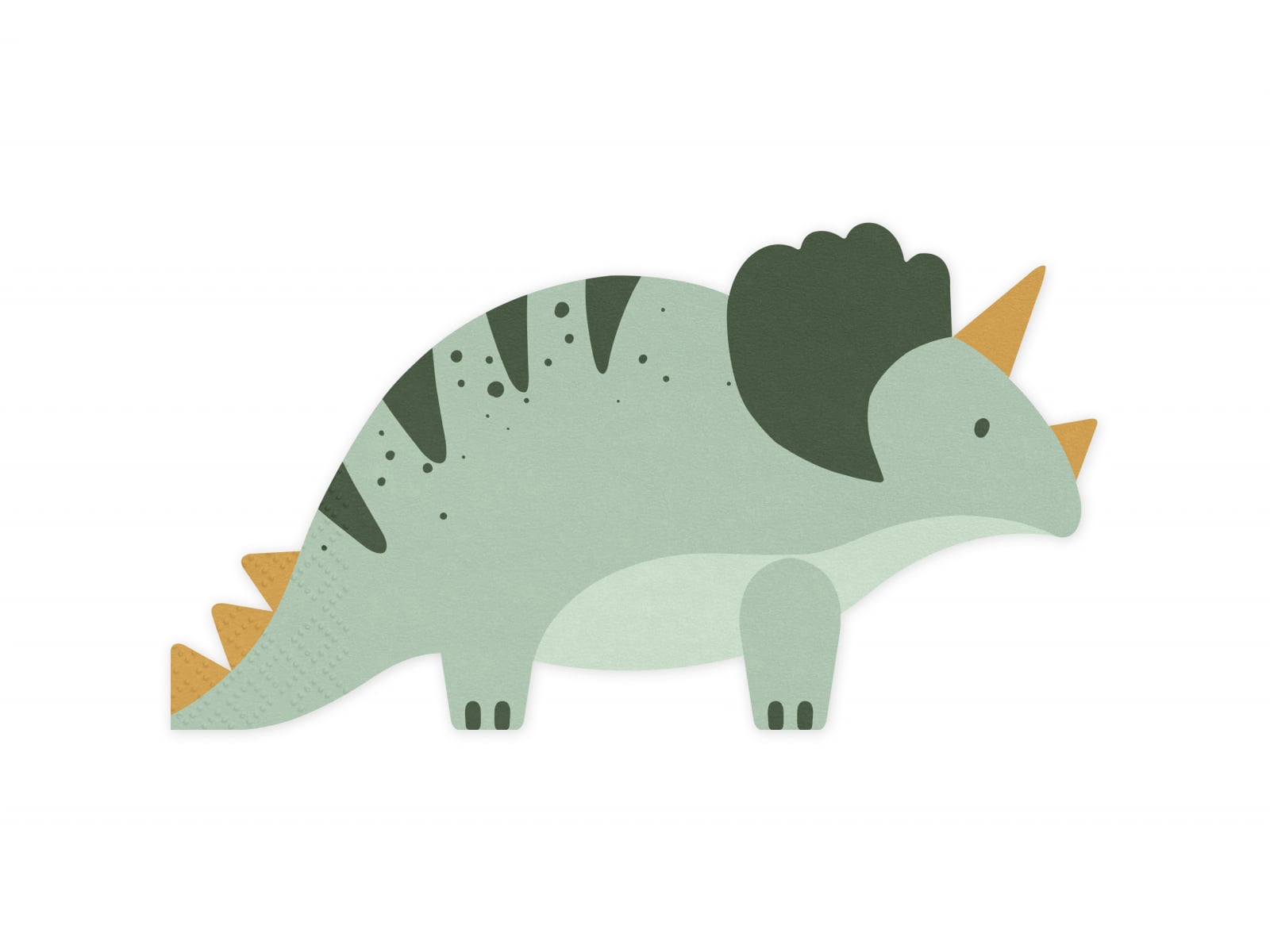 Set 12 servetele Triceratops, 18x10cm, mix