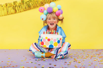 Set 13 Lumânări tort Happy Birthday, mix, 2.5cm