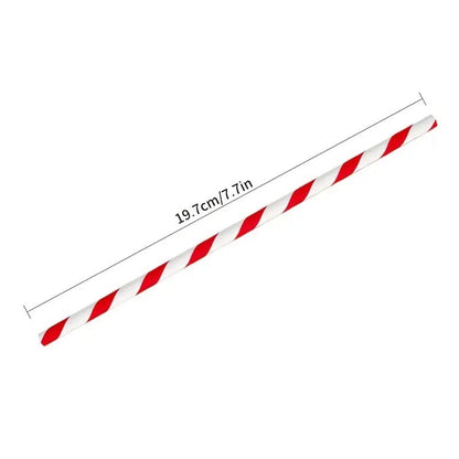 Set 16 Paie, Klevo, pentru Masa de Craciun, din Hartie, 19.7 cm,Alb-Rosu