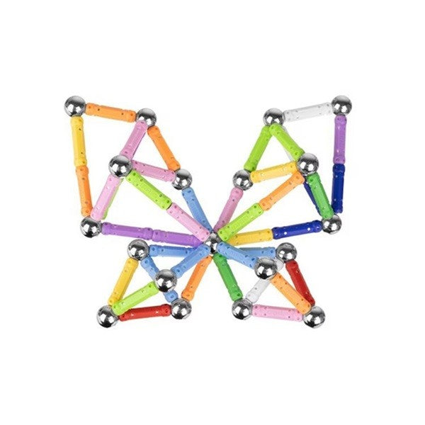 Set 178 Piese Betisoare Magnetice, Klevo, din Plastic/Magnet, +3 Ani, Multicolor