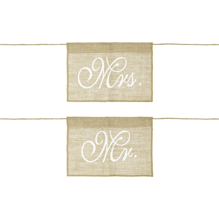 Set 2 accesorii pentru scaune, PartyDeco, 30x21cm