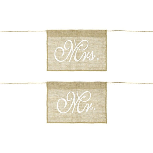 Set 2 accesorii pentru scaune, PartyDeco, 30x21cm