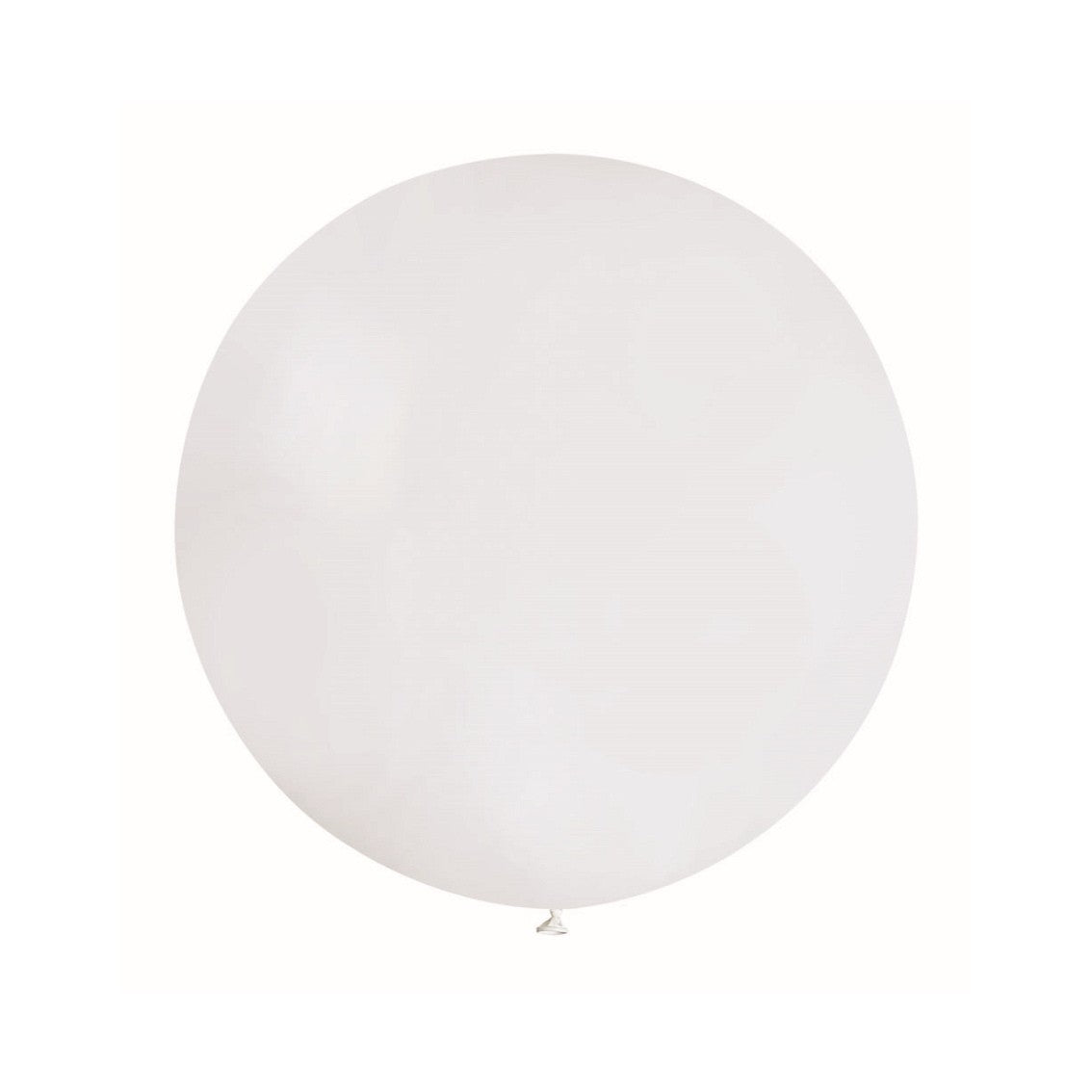 Set 2 Baloane din Latex, Klevo, Model Party Jumbo, 90 cm, Alb si Bej, 35 g