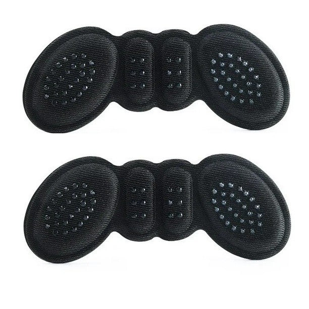 Set 2 Branturi cu Pernute pentru Calcai, Klevo, Suport Interior pentru Incaltaminte, Marime Universala, Aderent pe Piele, Negru