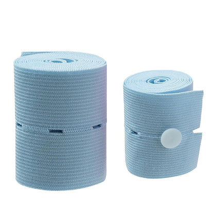 Set 2 Centuri de Monitorizare a Ritmului Cardiac Fetal, Klevo, Material Moale si Elastic, 6 x 130 cm, Albastru
