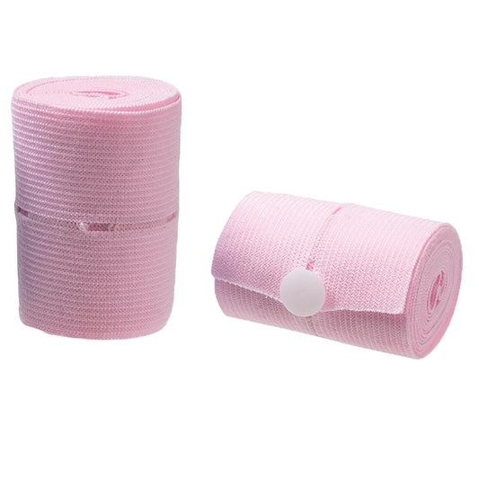 Set 2 Centuri de Monitorizare a Ritmului Cardiac Fetal, Klevo, Material Moale si Elastic, 6 x 130 cm, Roz