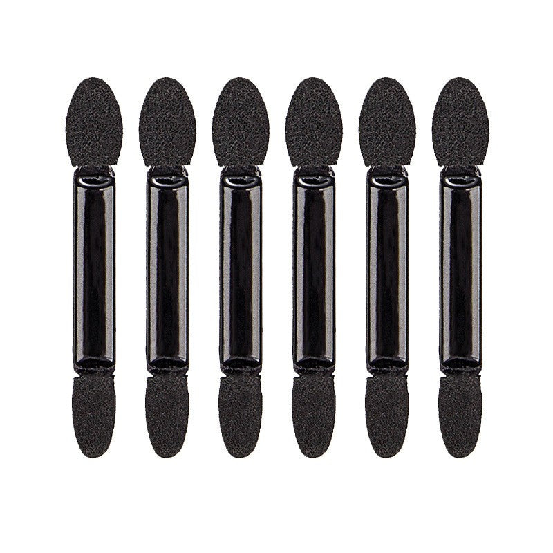Set 20 de Aplicatoare Machiaj, Klevo, 2 Capete, 6.2 cm, din Poliuretan si Burete, Negru