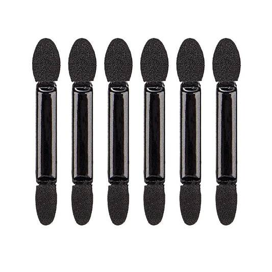 Set 20 de Aplicatoare Machiaj, Klevo, 2 Capete, 6.2 cm, din Poliuretan si Burete, Negru