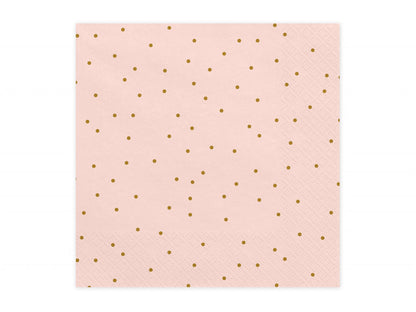 Set 20 servetele cu buline, 33x33cm