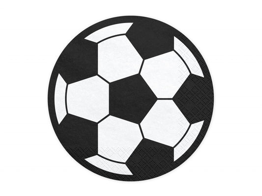 Set 20 servetele Fotbal, 13.5cm