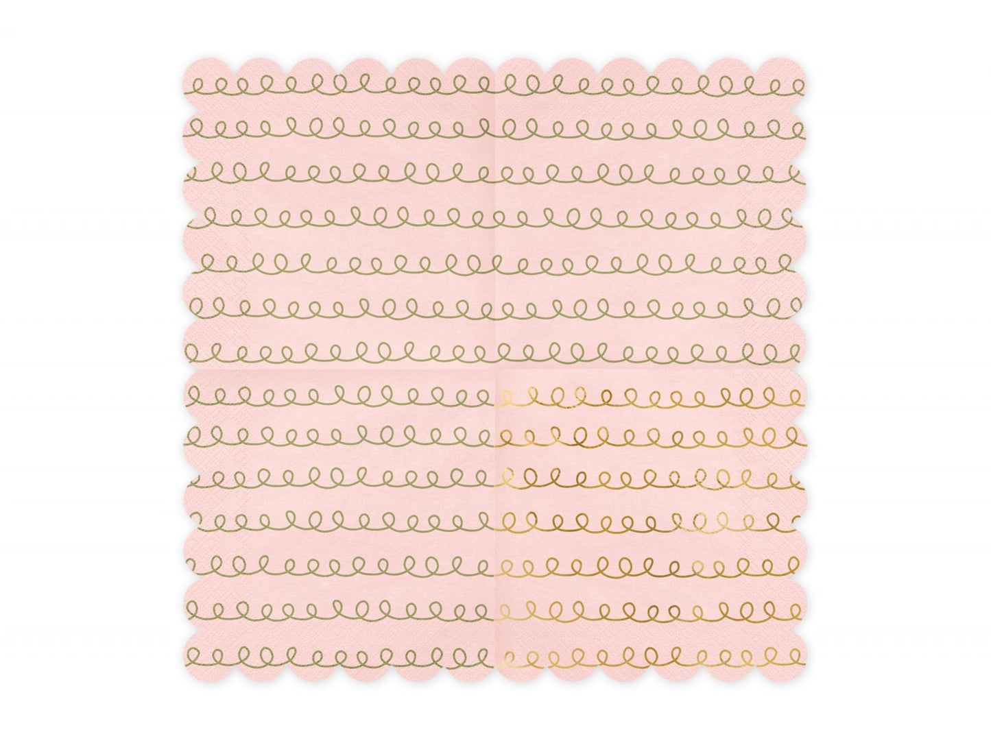 Set 20 servetele roz pudra deschis, 32x32cm
