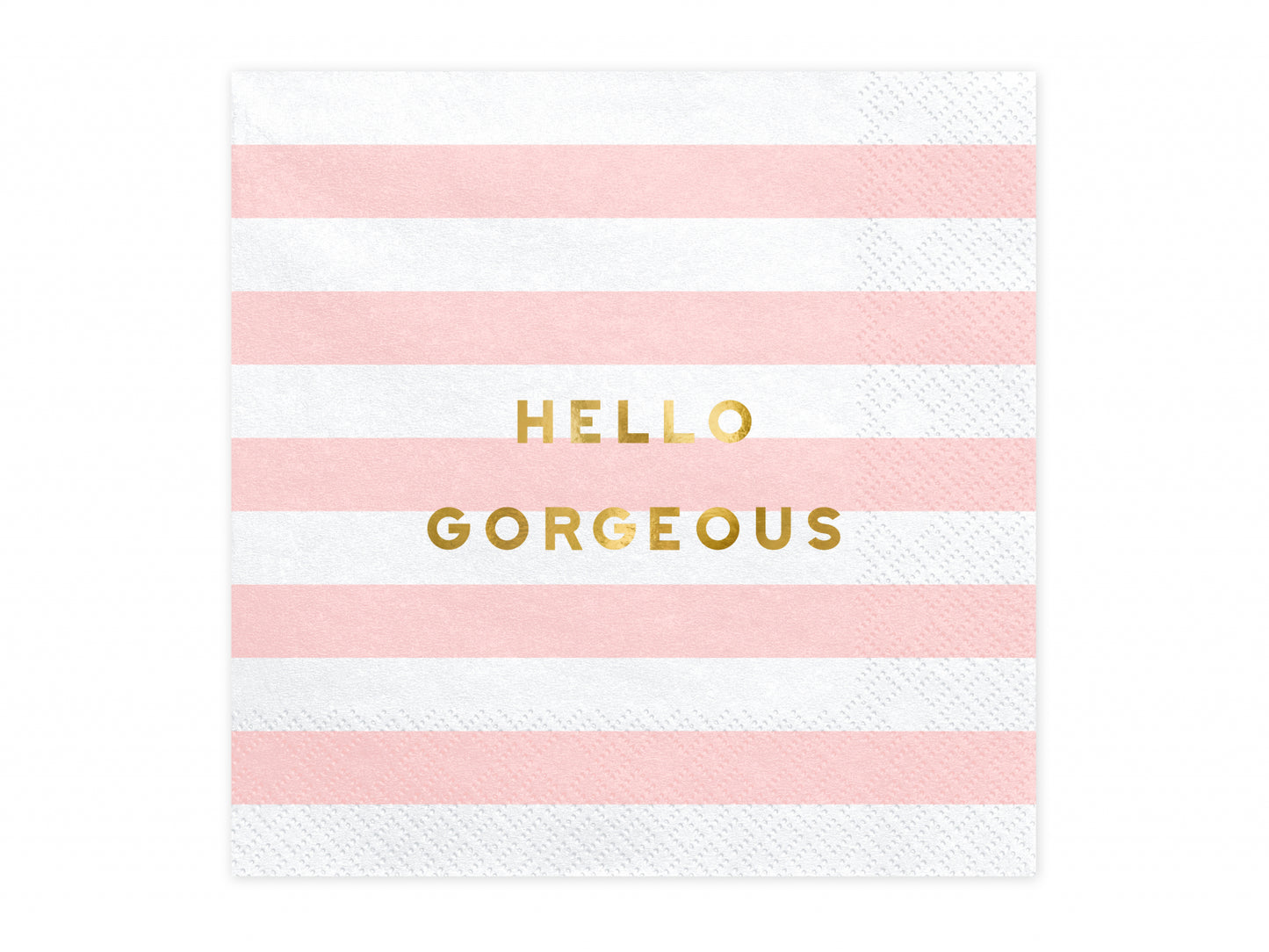 Set 20 servetele Yummy - Hello Gorgeous, roz deschis, 33x33cm