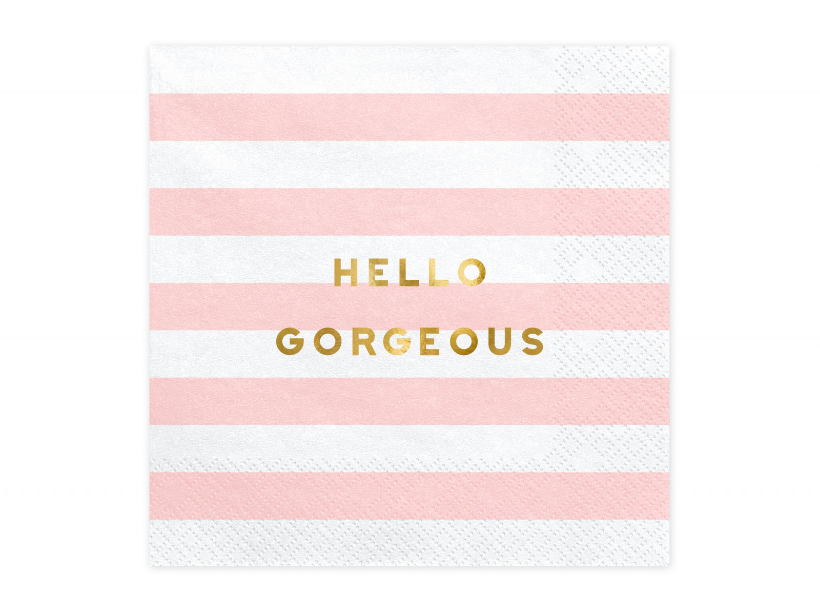 Set 20 servetele Yummy - Hello Gorgeous, roz deschis, 33x33cm