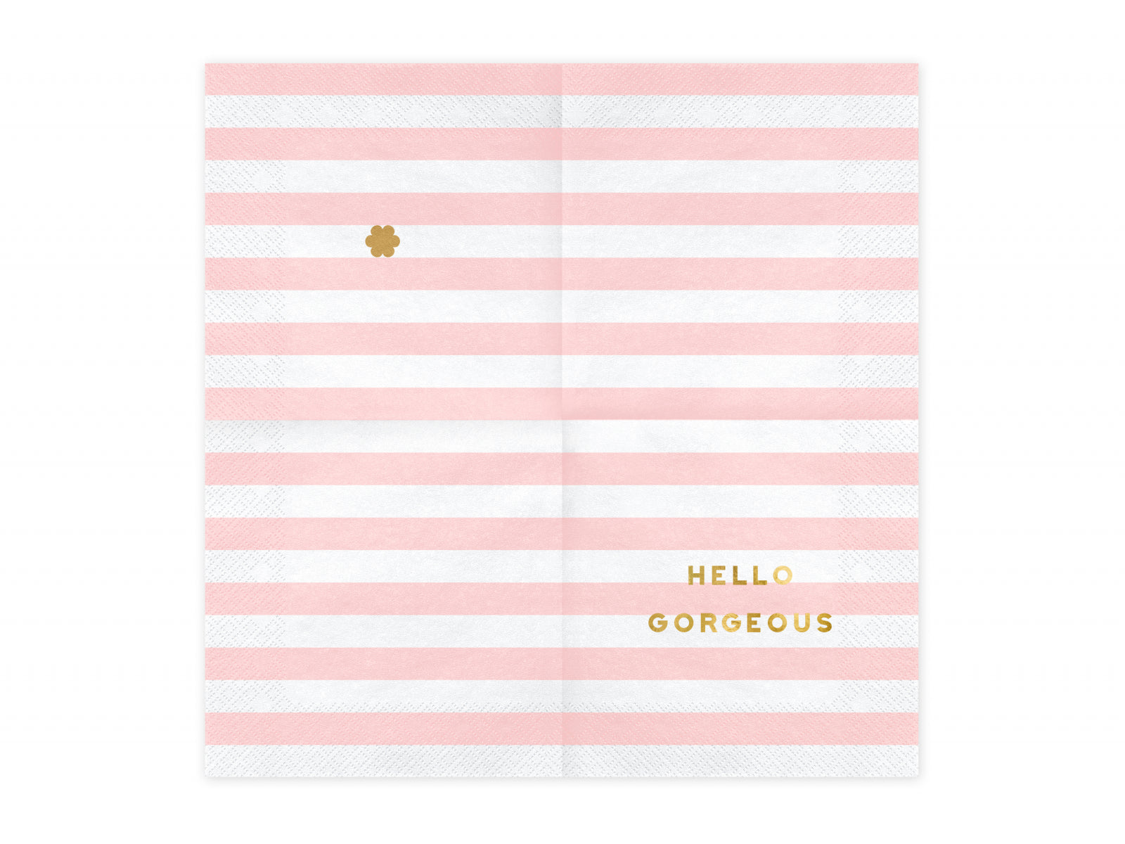 Set 20 servetele Yummy - Hello Gorgeous, roz deschis, 33x33cm