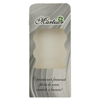 Ambalaje de Carton pentru Martisoare, Klevo, Set 200 Bucati, Cutii Brosa, Model Abstract, Gri deschis
