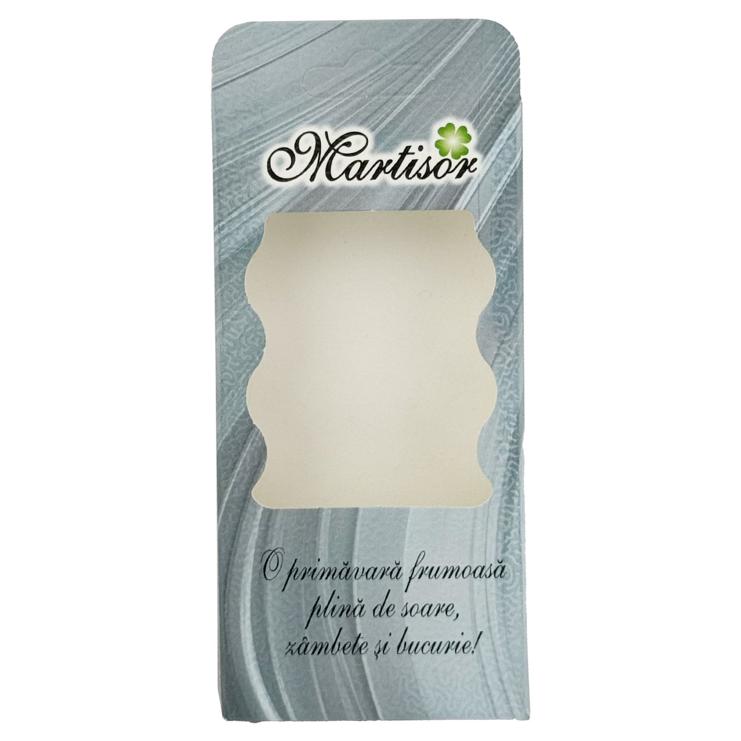 Ambalaje de Carton pentru Martisoare, Klevo, Set 200 Bucati, Cutii Brosa, Model Abstract, Albastru deschis