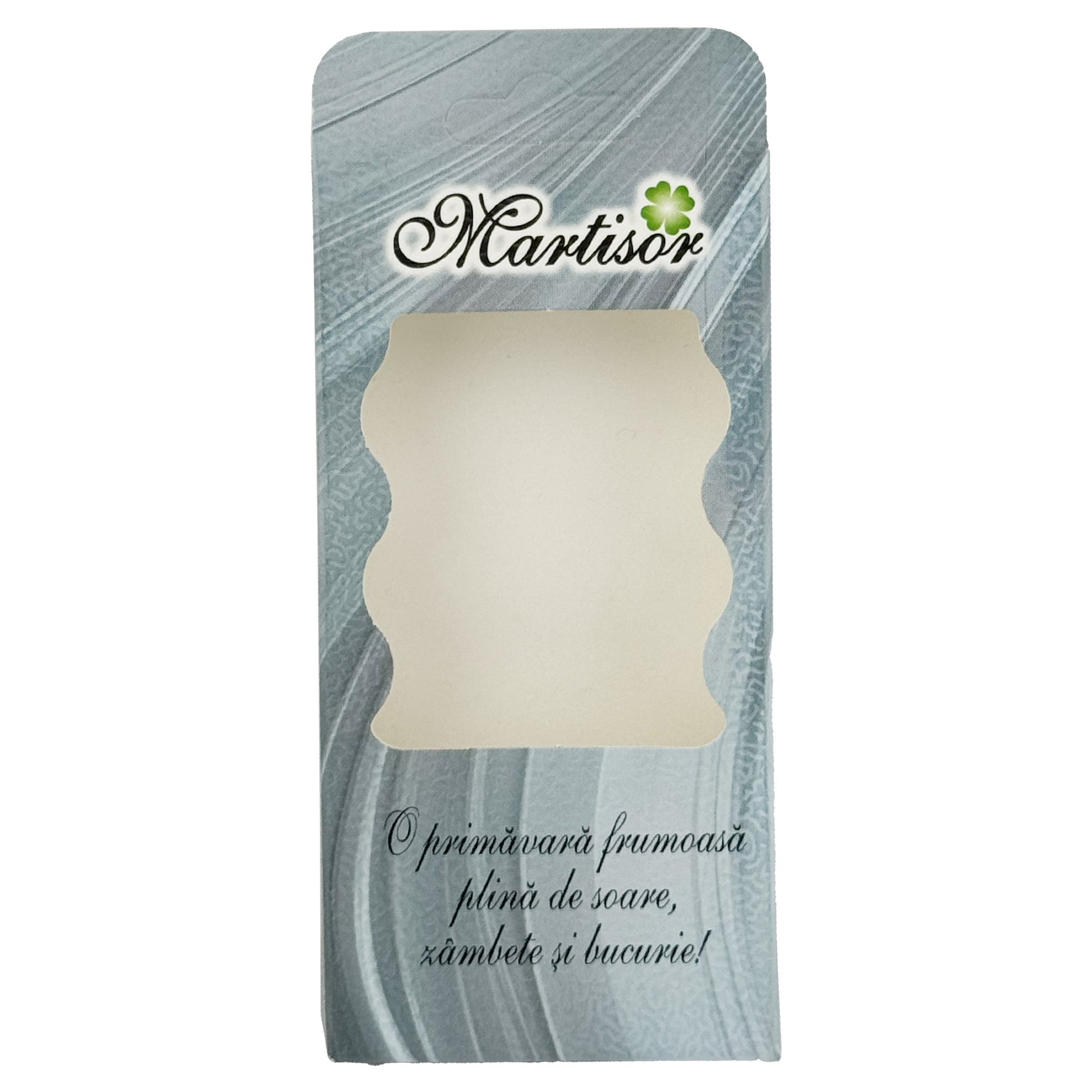 Ambalaje de Carton pentru Martisoare, Klevo, Set 200 Bucati, Cutii Brosa, Model Abstract, Albastru deschis
