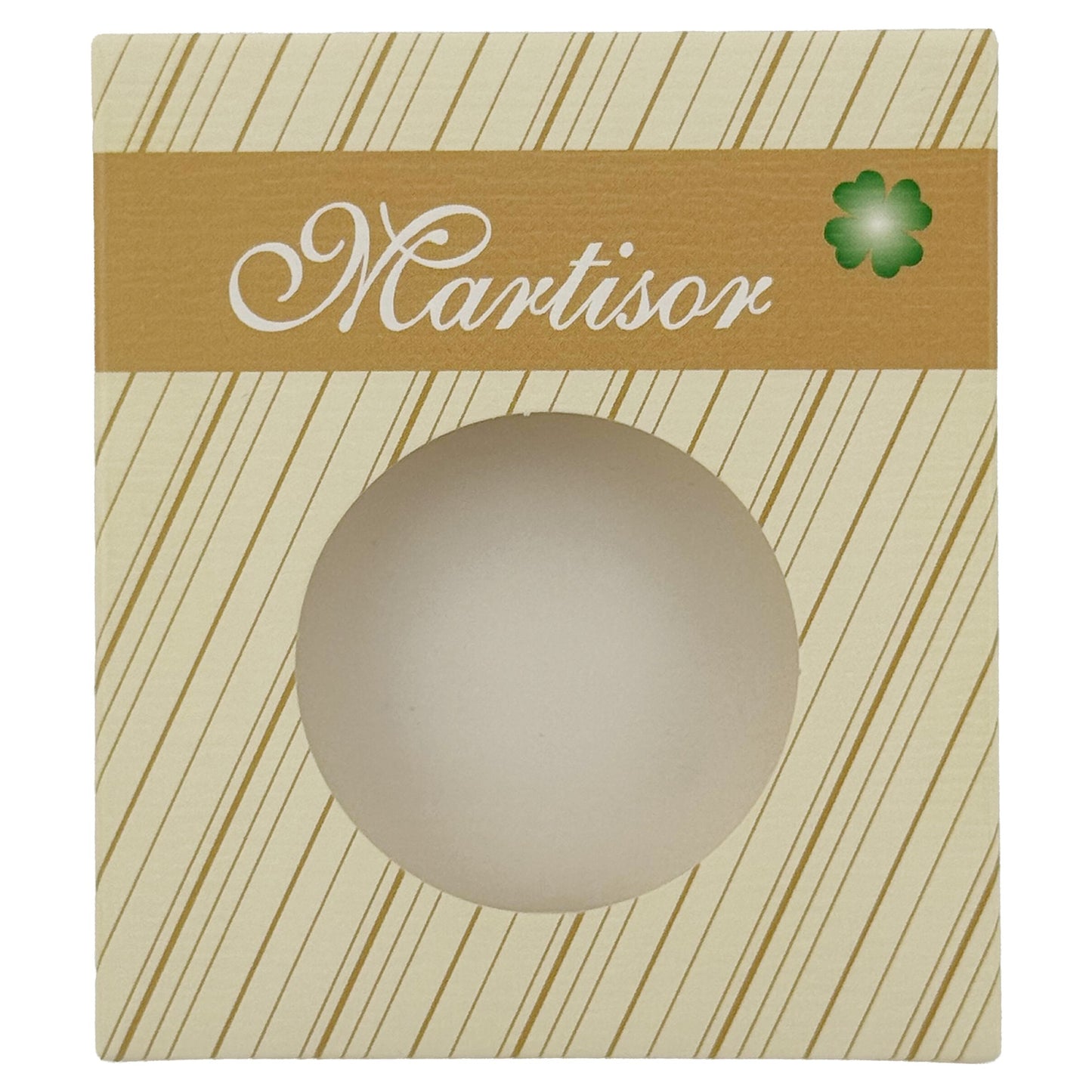 Ambalaje de Carton pentru Martisoare, Klevo, Set 200 Bucati, Cutii pentru Brosa Martisor, Model Crem cu Dungi , 8 x 7 cm, Crem