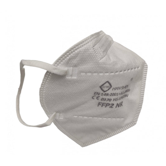 Set 2000 bucati Masca de protectie faciala, Klevo, de unica folosinta pentru adulti, FFP2, KN95 CE 0370, 5 straturi, nesterila, ambalaj individual, Alb