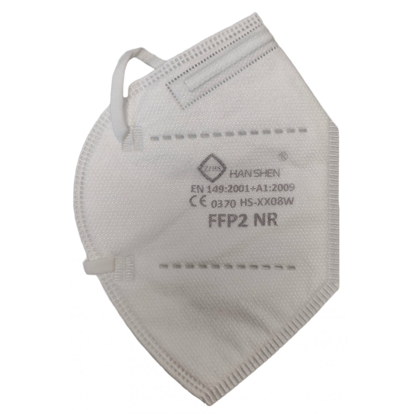 Set 24 bucati Masca de protectie faciala, Klevo, de unica folosinta pentru adulti, FFP2, KN95 CE 0370, 5 straturi, nesterila, ambalaj individual, Alb
