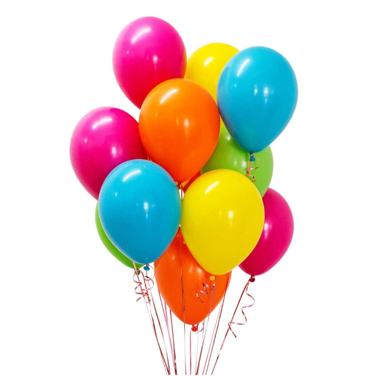 Set 25 Baloane din Latex, Klevo Metalizate, Model Party, 30 cm, Multicolore, 2.8 g