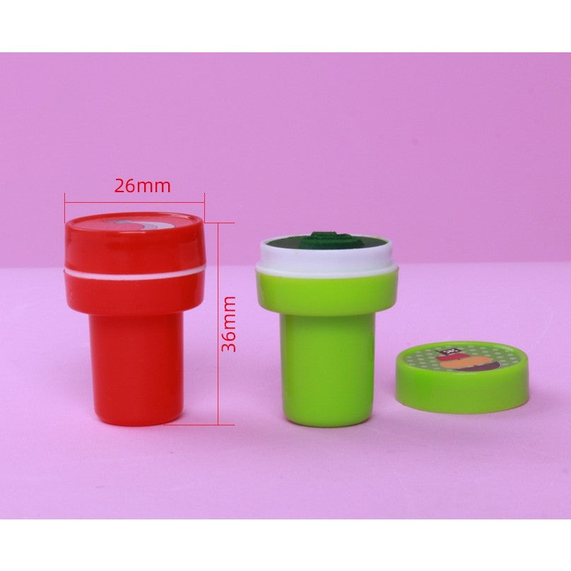 Set 26 Stampile, Klevo, pentru Copii 4-6 Ani, Model Fete Zambitoare Emoji, 20 x 10 x 2 cm, Multicolor