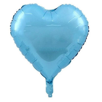 Set 3 Baloane din Folie Metalizata, Klevo, Figurine Picior 46x79 cm, Inima 45cm, Stea 45cm, Model It's a Boy, Tema Gender Reveal, Ambalaj Individual, Pai Inclus, Umflare cu Aer sau Heliu, Albastru