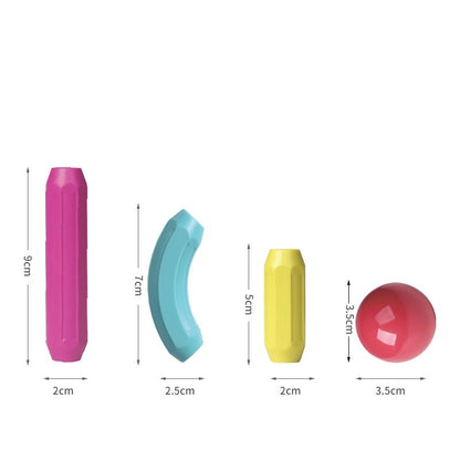 Set 36 piese magnetice de constructie, Klevo, Forme geometrice, Multicolor