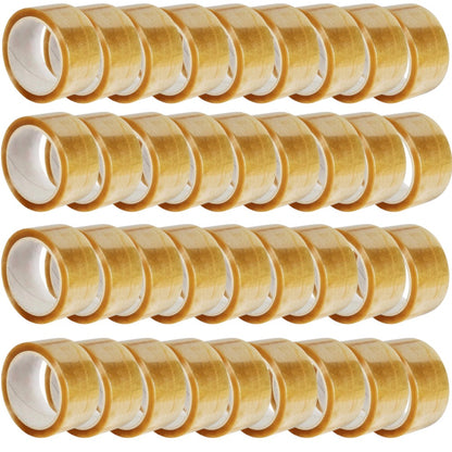 Set 36 Role Banda Adeziva Solventa, 48mmx60m, Ambalare, Sigilare, Rezistenta, Transparenta