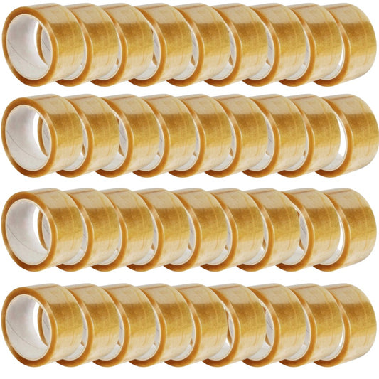 Set 36 Role Banda Adeziva Solventa, 48mmx60m, Ambalare, Sigilare, Rezistenta, Transparenta