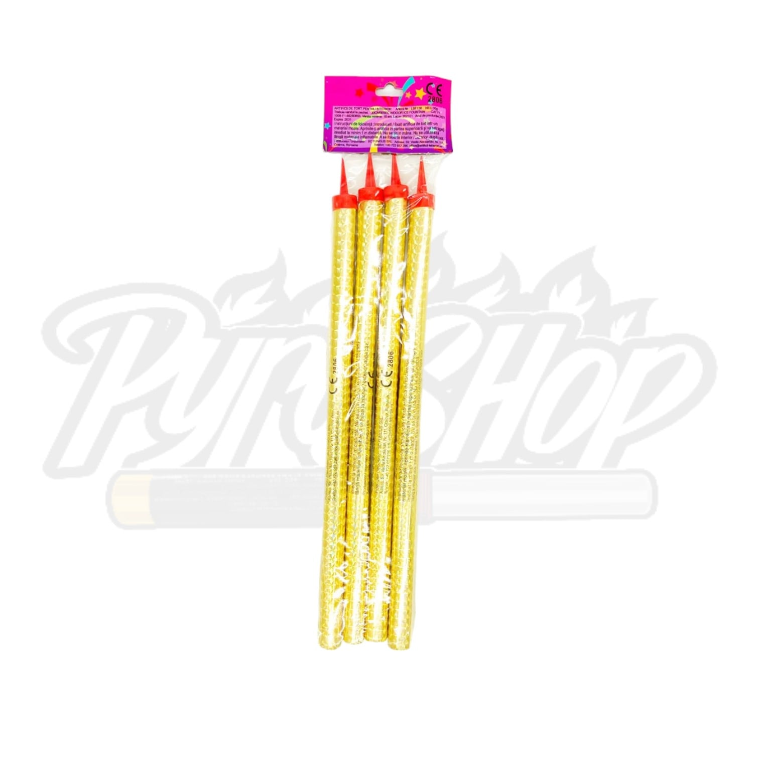 Set 4 buc artificii de tort 30 cm