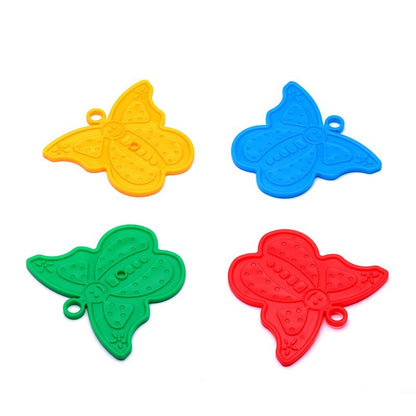 Set 4 Greutati pentru Baloanele cu Heliu, Klevo, 30 grame, Plastic, Forma Fluture, Multicolor