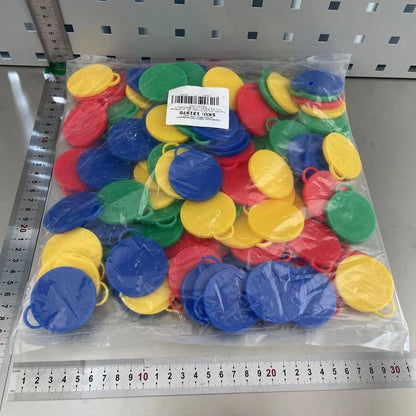 Set 4 Greutati pentru Baloanele cu Heliu, Klevo, 32 grame, 8 grame Fiecare, Plastic, Forma Smiley Face, Multicolor