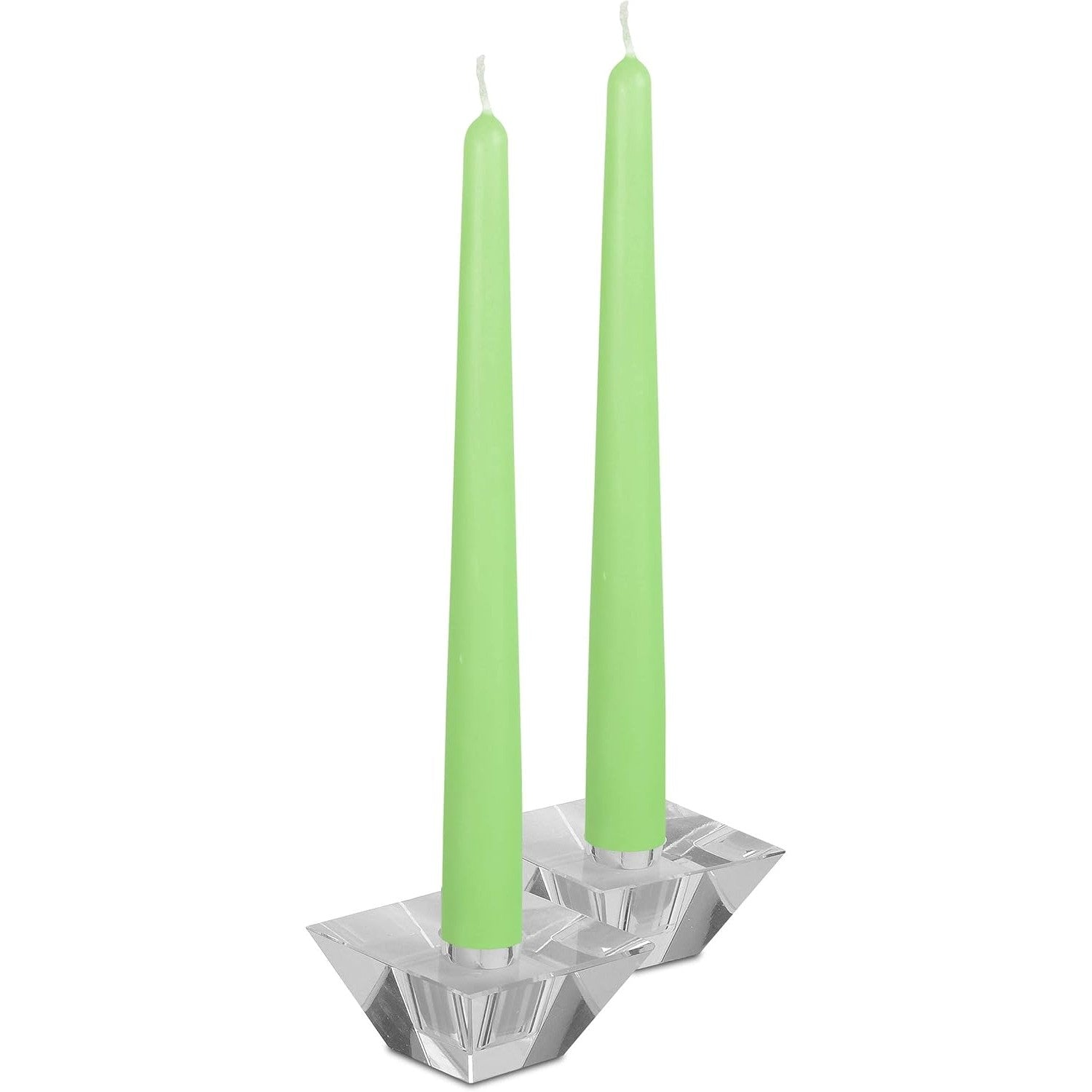 Set 4 Lumanari, Klevo, pentru Suport de Masa, Fara Miros si Fum, din Parafina, 2.2 x 25 cm, Verde