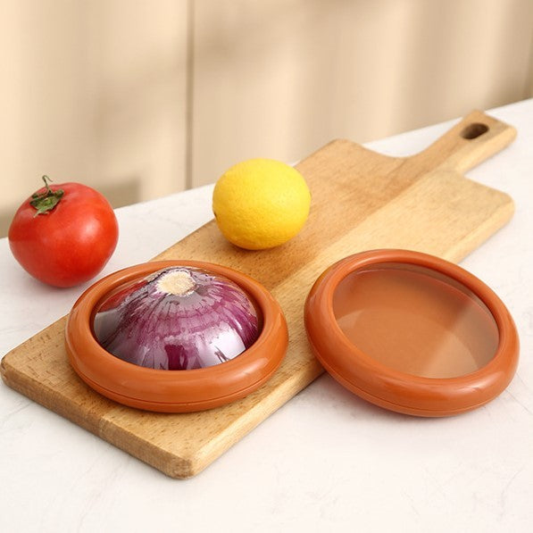 Set 4 Recipiente pentru Pastrarea Proaspata a Legumelor, Klevo, Cutii Portabile Sigilate Anti-oxidare, 4 Forme Diferite pentru Legume sau Fructe, Culori diferite
