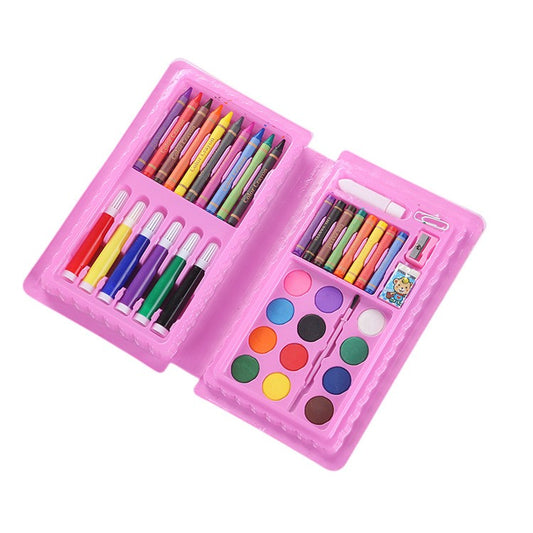 Set 42 Piese de Pictura si Desen, Klevo, Tip Penar, Model Pisicuta, 24.3 x 13 x 3 cm, Roz