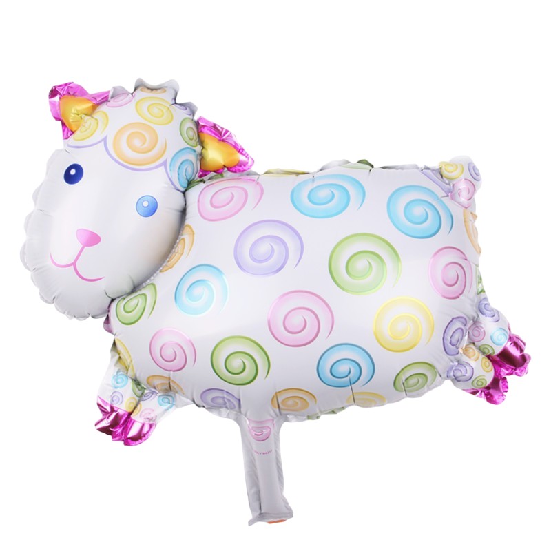 Set 5 Baloane Folie Metalizata, Klevo, Figurine Animale Domestice, 30 cm, Ambalaj Individual, Pai inclus, Umflare cu Aer sau Heliu, Multicolor