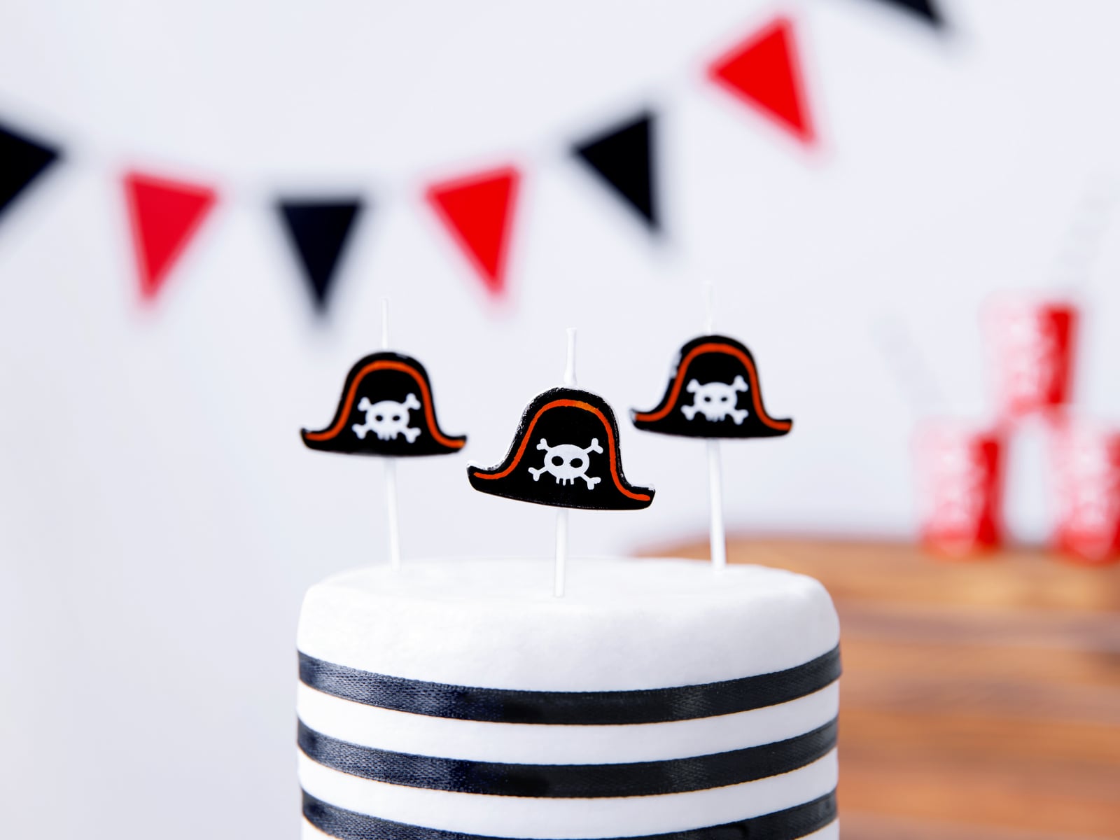 Set 5 Lumânări tort Petrecere cu Pirați, 2cm