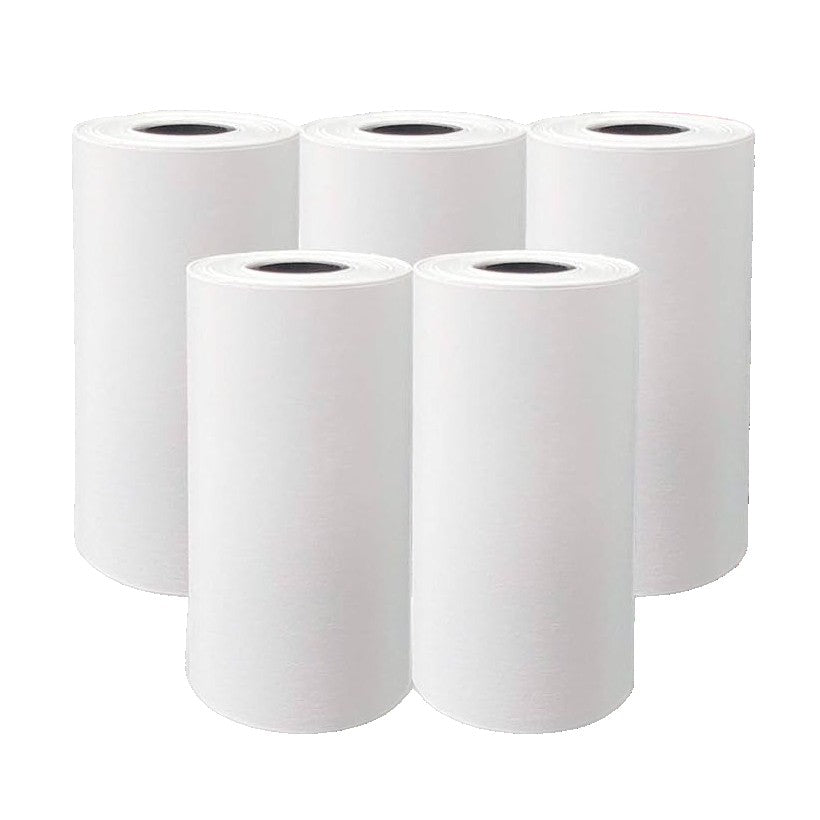 Set 5 Role de Hartie Termica, Klevo, pentru Mini Imprimanta Foto Portabila, Alb