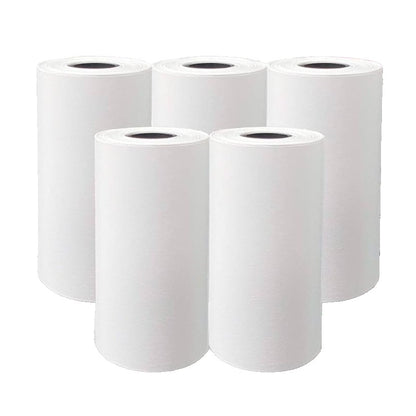 Set 5 Role de Hartie Termica, Klevo, pentru Mini Imprimanta Foto Portabila, Alb