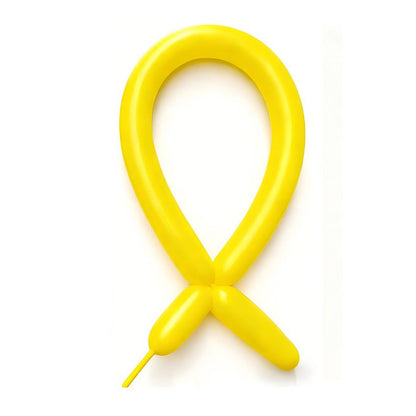 Baloane de Modelaj, Klevo, Set 50 bucati, Model Standard, din Latex, 30 x 1.5 cm, 1.8 g per unitate, pana la 150 cm, Galben