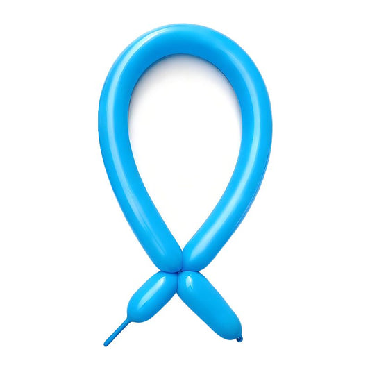 Baloane de Modelaj, Klevo, Set 50 bucati, Model Standard, din Latex, 30 x 1.5 cm, 1.8 g per unitate, pana la 150 cm, Albastru deschis