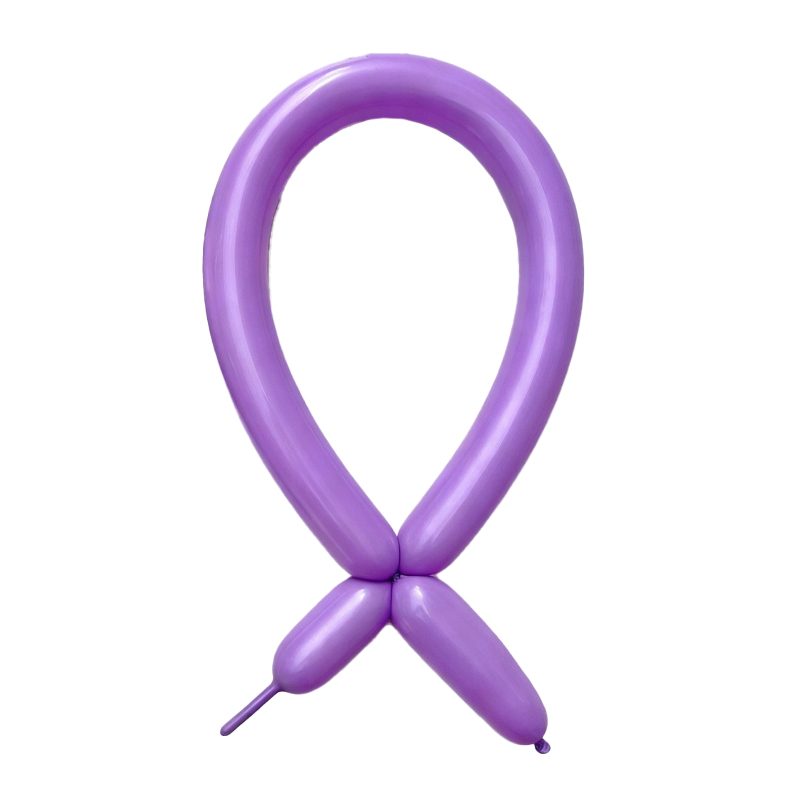 Baloane de Modelaj, Klevo, Set 50 bucati, Model Standard, din Latex, 30 x 1.5 cm, 1.8 g per unitate, pana la 150 cm, Mov