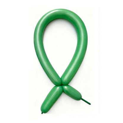 Baloane de Modelaj, Klevo, Set 50 bucati, Model Standard, din Latex, 30 x 1.5 cm, 1.8 g per unitate, pana la 150 cm, Verde