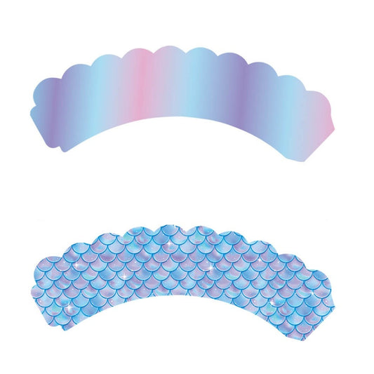 Set 6 Accesorii pentru Prajituri Sirena, Klevo, Colectia Mermaid, 22.7 x 8.7 cm, Multicolor