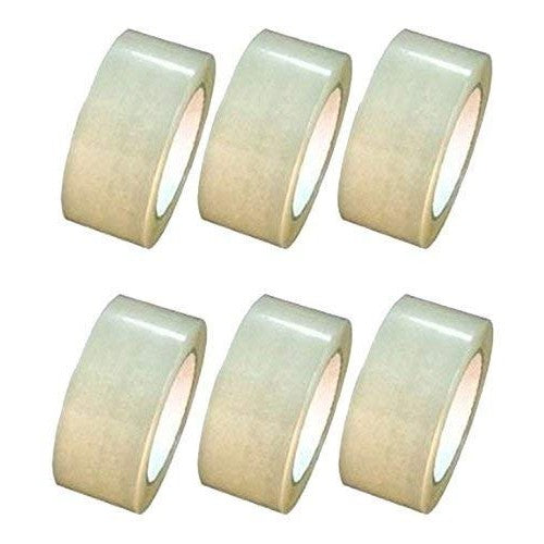 Set 6 buc Banda adeziva tip scotch Klevo Transparenta latime 48 mm x 60 m lungime