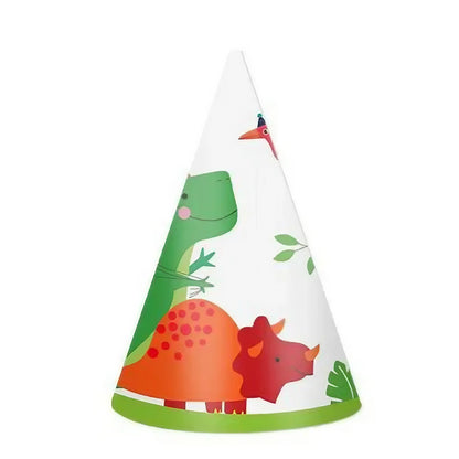 Set 6 Coifuri cu Dinozauri, Klevo, Accesorii pentru Petrecere, Tematica Aniversare, 19x15 cm, Multicolor