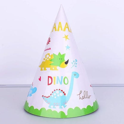 Set 6 Coifuri, Klevo, Colectia Dino Park, 20 x 14 cm, din Carton, Multicolor